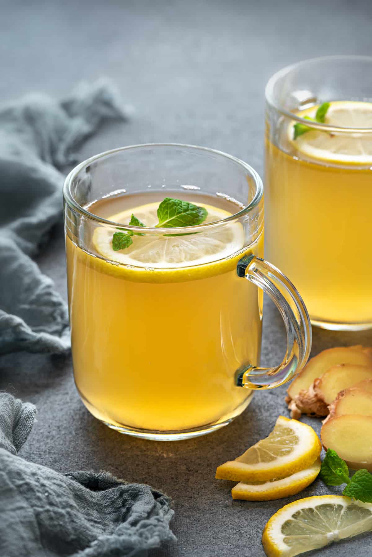 Zázvorový čaj s medem a citronem