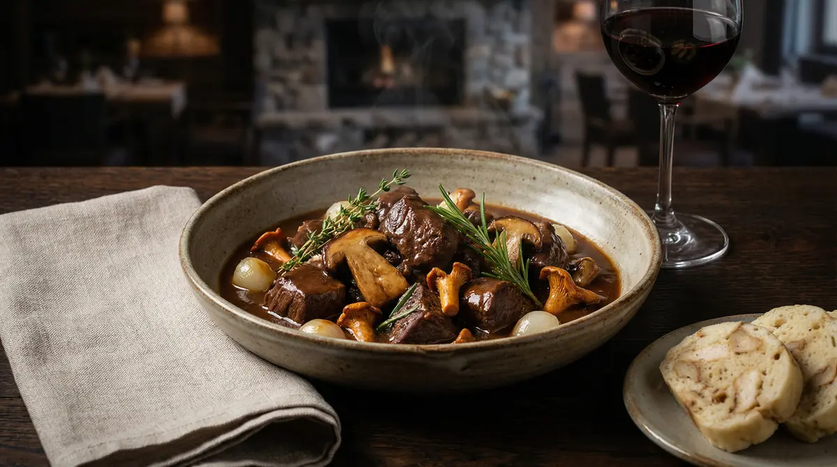 Jelení guláš - luxusní recept z divočiny s lesními houbami