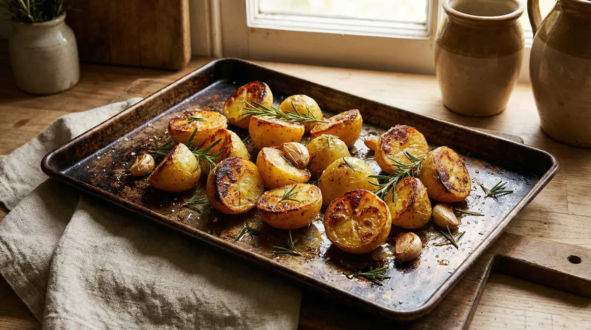 Pečené brambory s rozmarýnem