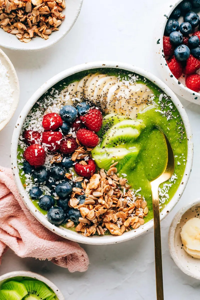 Zelená smoothie bowl