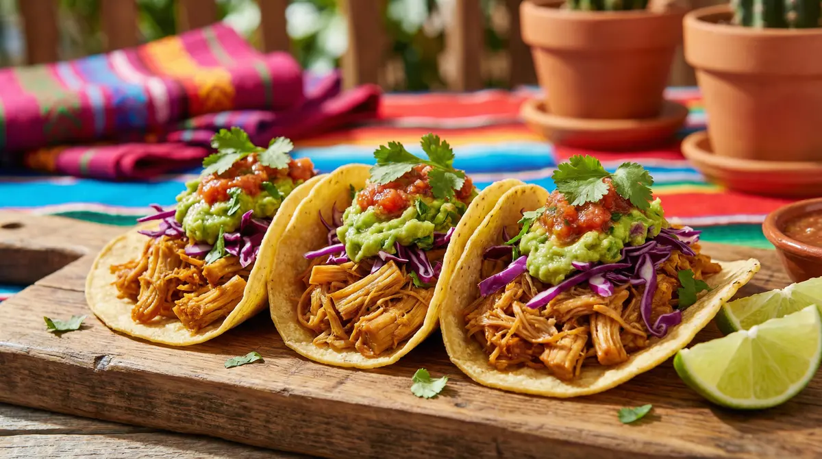 Veganské tacos s jackfruitem a guacamole